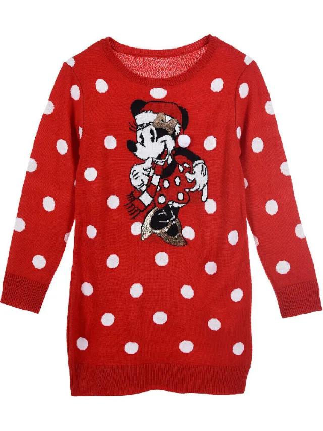 TEAM HEROES Korte Jurk TEAM HEROES ROBE MINNIE MOUSE Rood
