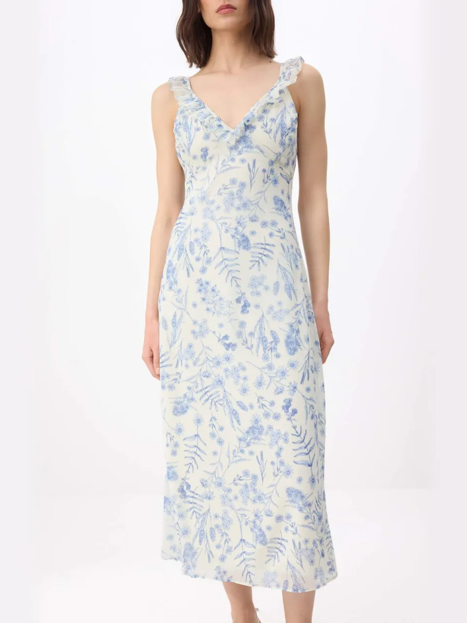 Turkishsouq Witte maxi-jurk voor dames met sjaalmotief, mouwloos, geschikt voor overdag en 's avonds., foto 2