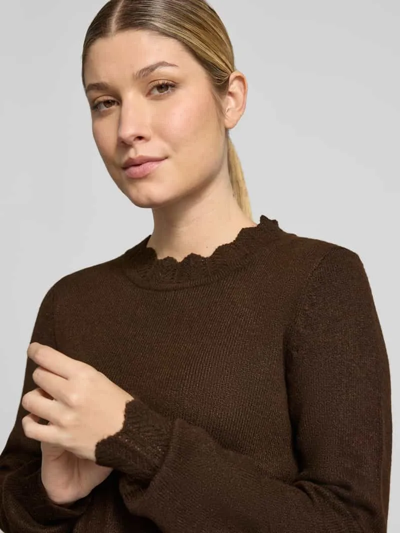 Vila Nikolina gebreide jurk donkerbruin, foto 7
