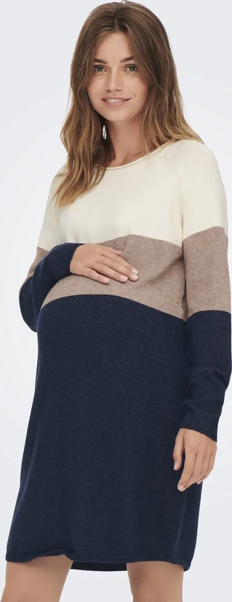 Only OLMLILLO L/S DRESS KNT NOOS - Dames - Maxi jurken Whitecap Gray
