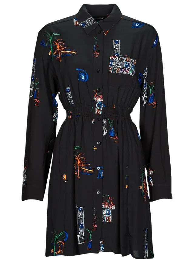 Desigual Korte Jurk Desigual VEST_DRESDE Zwart