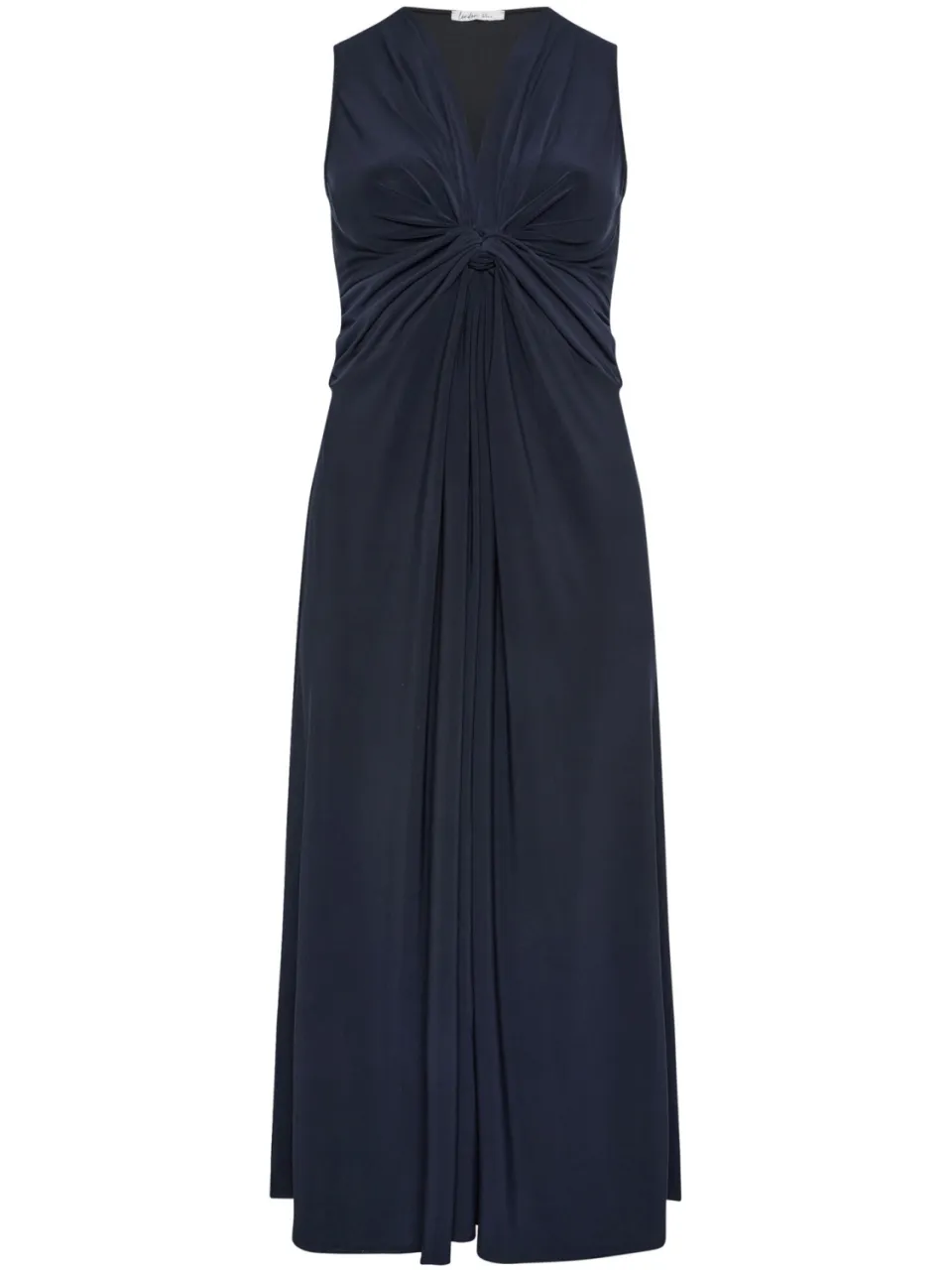 Yours London Marineblauwe Jurk Met Knoopdetail, foto 4