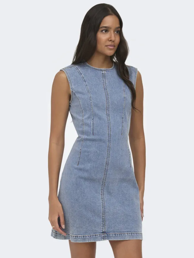 Only spijkerjurk medium blue denim