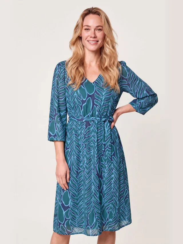 Miss Etam midi jurk - blauw
