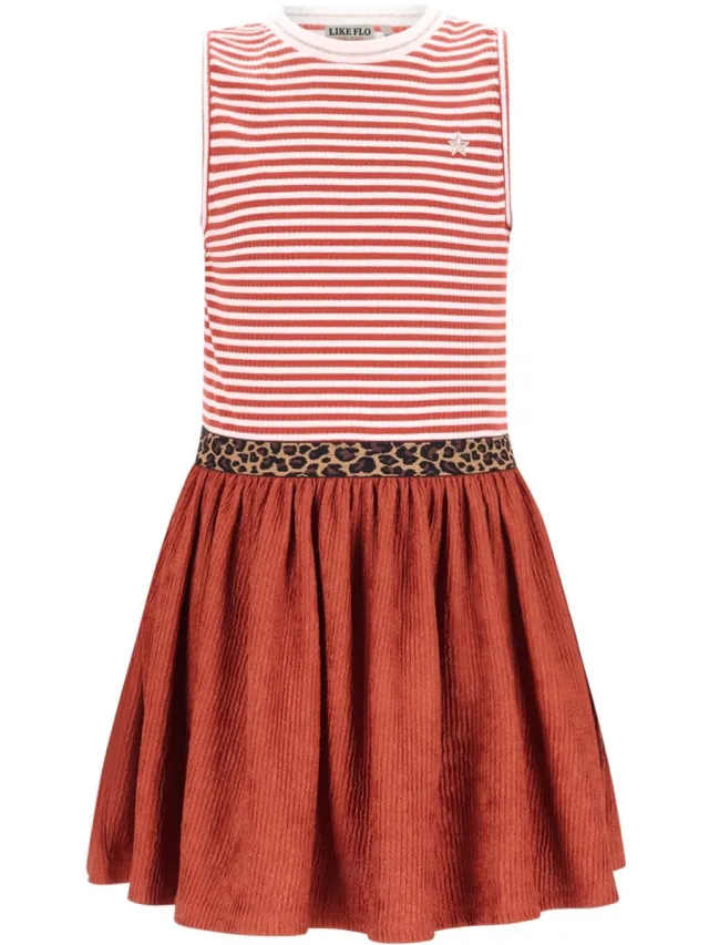 Like Flo F602-5810 Meisjes Jurk Desert stone
