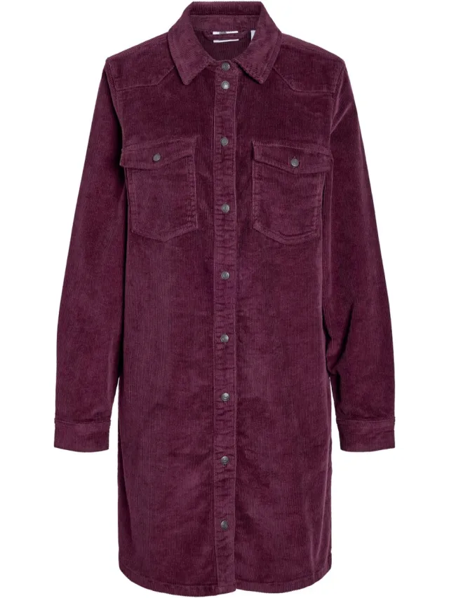 Noisy May Jurk Nmcord New Signe L/s Dress Noos 27037972 Fig Dames Maat Bordeaux