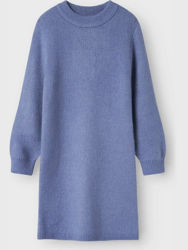 NAME IT NKFOMARIAN LS KNIT DRESS - Meisjes - Jurken blauw