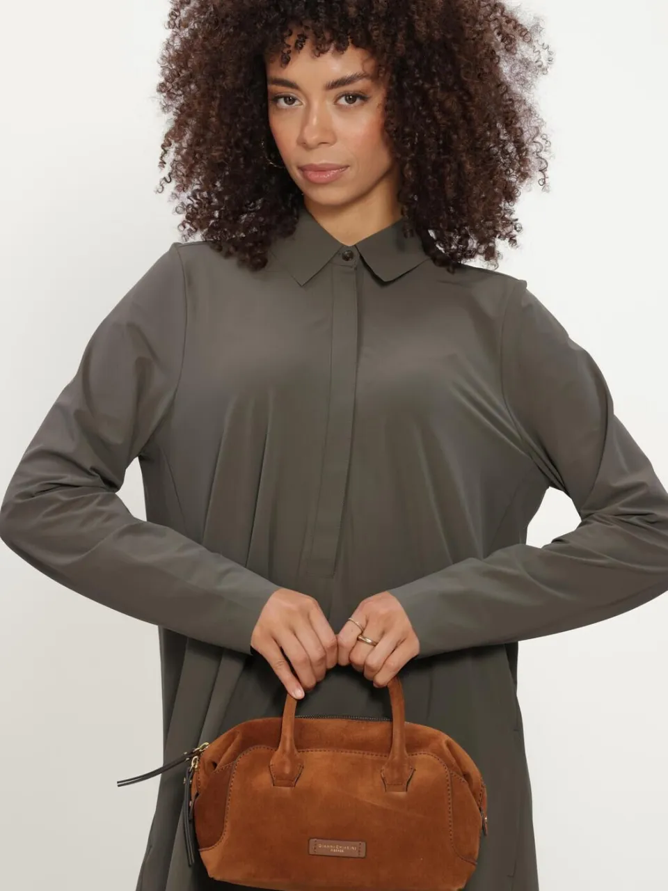 JAPAN TKY Dames Jurken Riku - Khaki, foto 4