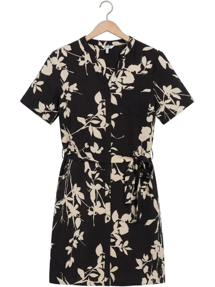 Object Dames Jurken Objjacira S/s Shirt Dress - Zwart, foto 2