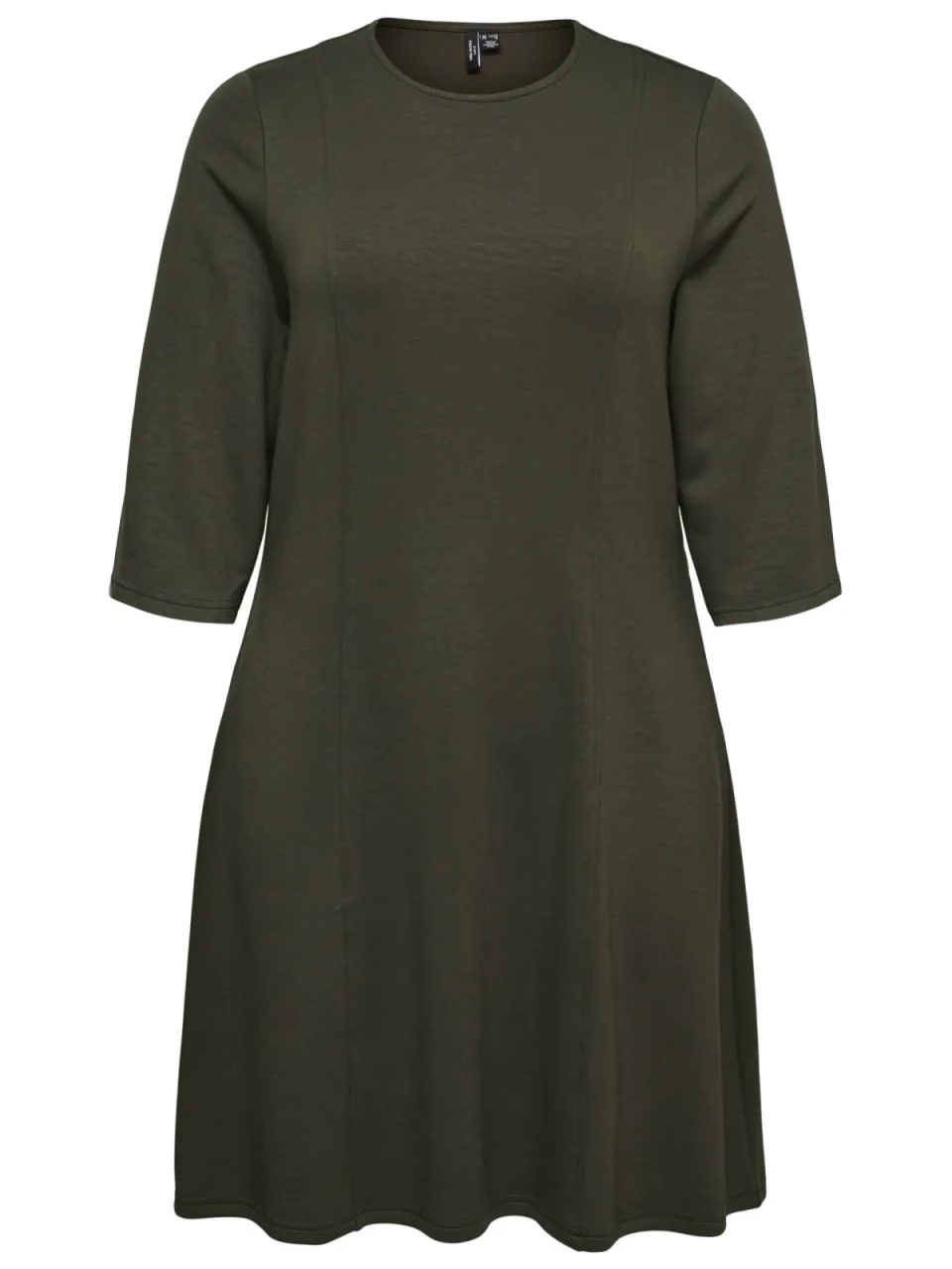 Vero Moda CURVE mini jurk Plus Size - donkergroen, foto 2