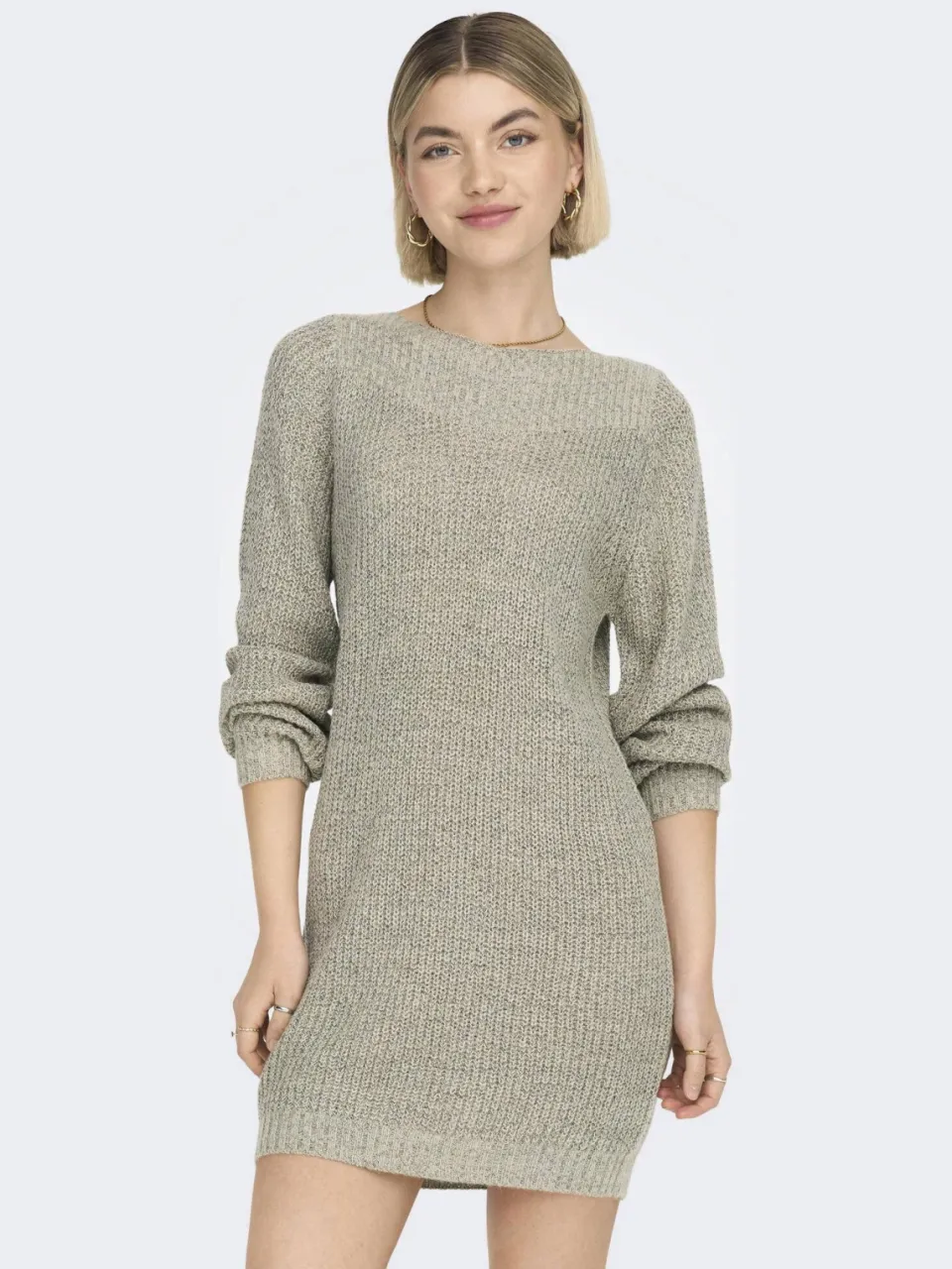 JDY gebreide jurk JDYWHITNEY beige, foto 4