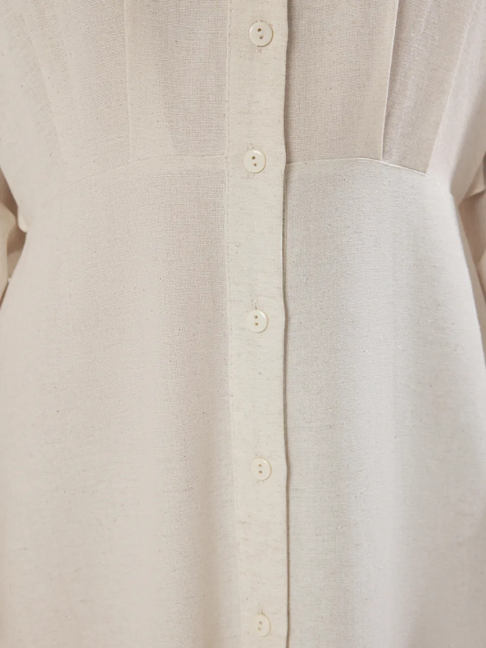 Trendyol Modest Dames Beige Effen Maxi Lang Casual Blousejurk Modest Jurken, foto 2