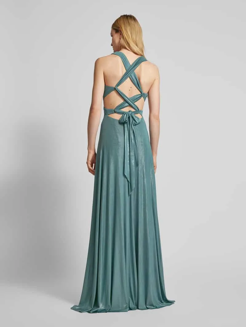 TROYDEN COLLECTION Avondjurk met cut-outs mintgroen, foto 3