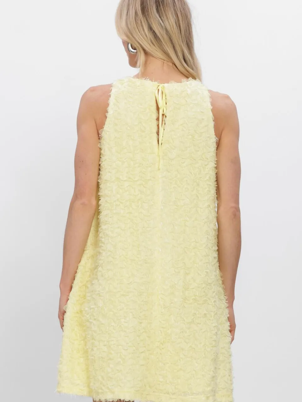 Y.A.S. YAS Dames Jurken Yascrimo Sl Short Dress - Geel, foto 3
