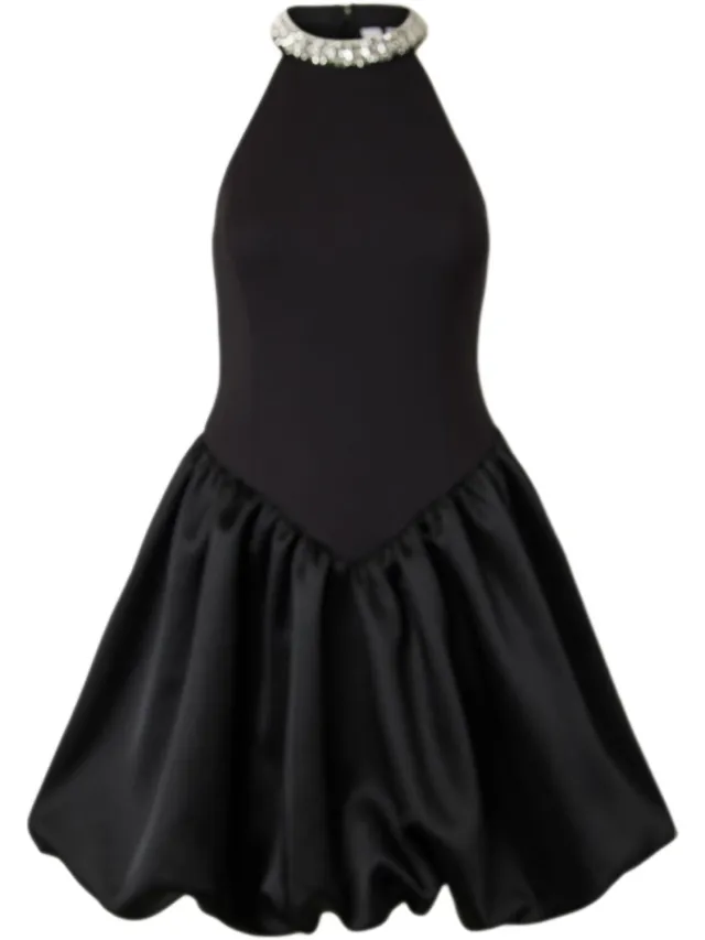 Yas midi-jurk YASHALI VERSIERING Black1