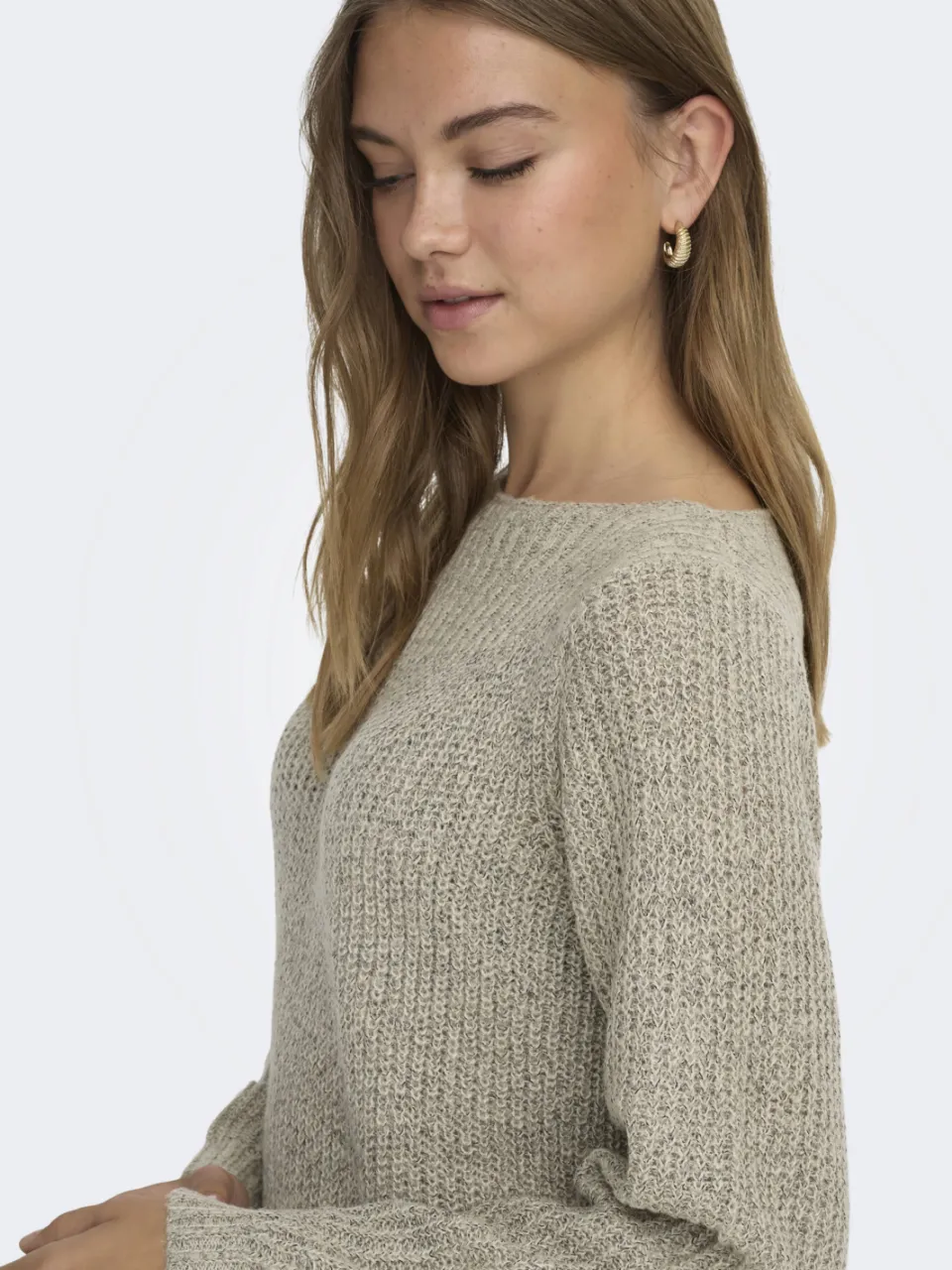 JDY gebreide jurk JDYWHITNEY beige, foto 8