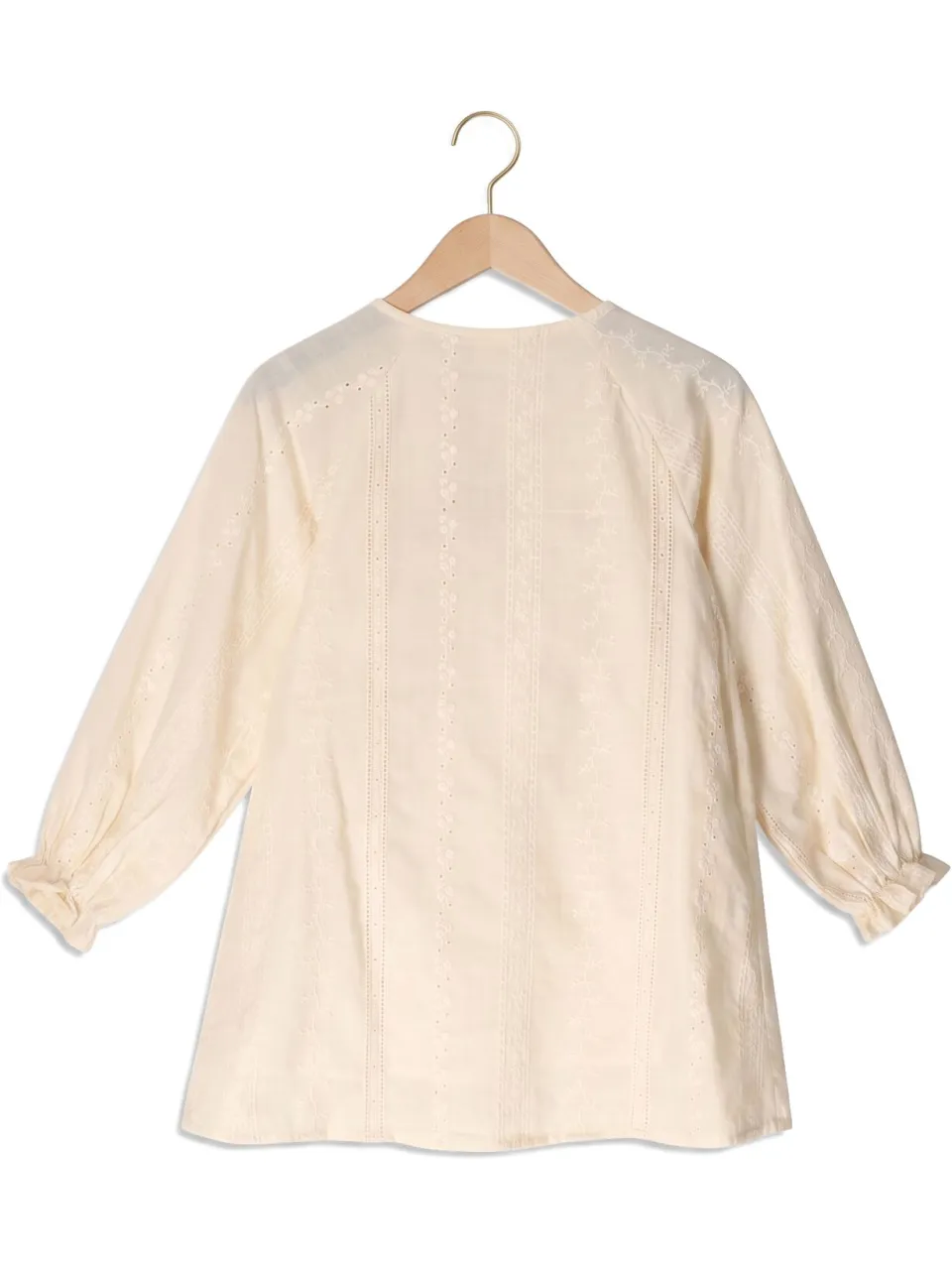 Lil' Atelier Meisjes Jurken Nmfloba Ls Loose Dress Lil - Ecru, foto 2