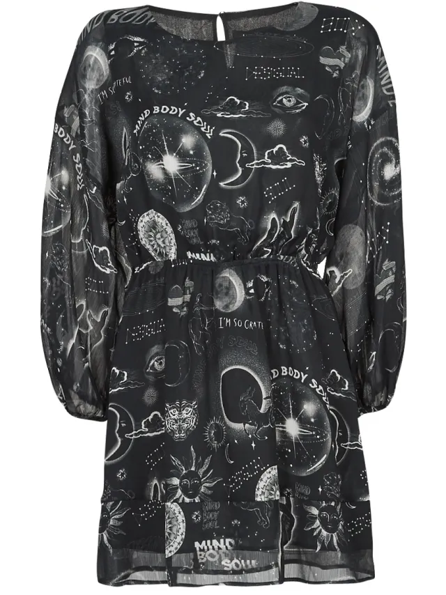 Desigual Korte Jurk Desigual CALIFORNIA Zwart