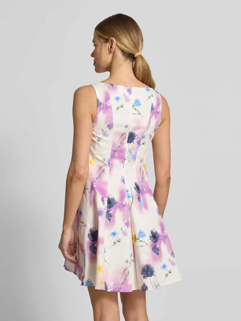 GUIDO MARIA KRETSCHMER WOMAN mini-jurk met ronde hals model 'ISABELLE' fuchsia, foto 3