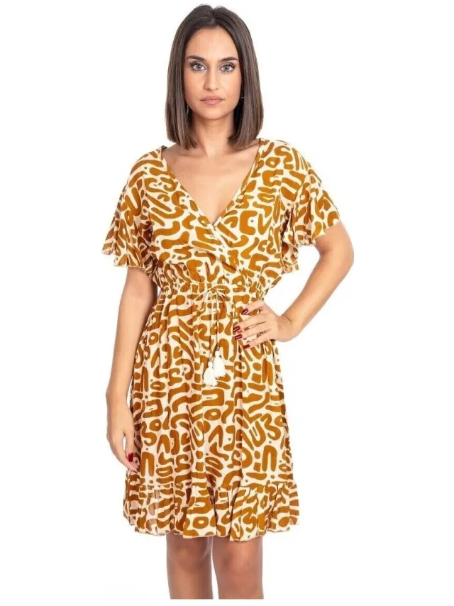 Isla Bonita By Sigris Korte Jurk Isla Bonita By Sigris Korte Jurk Goud