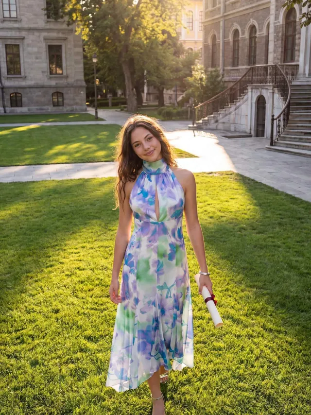 Trendyol TRENDYOLMİLLA Dames Meerkleurig Effen Midi Mouwloos Asymmetrisch Jurken Veelkleurig