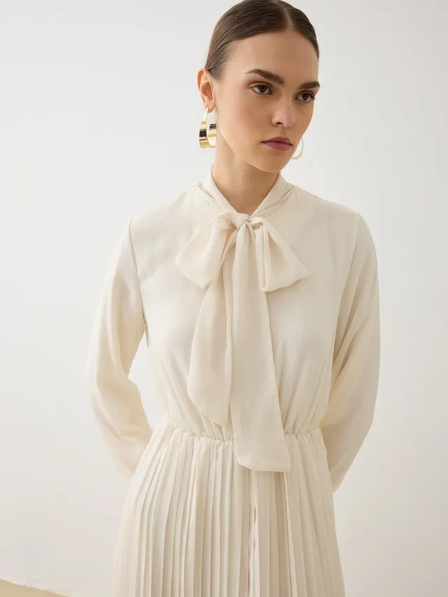 Modest Dress Refka ecru, foto 2