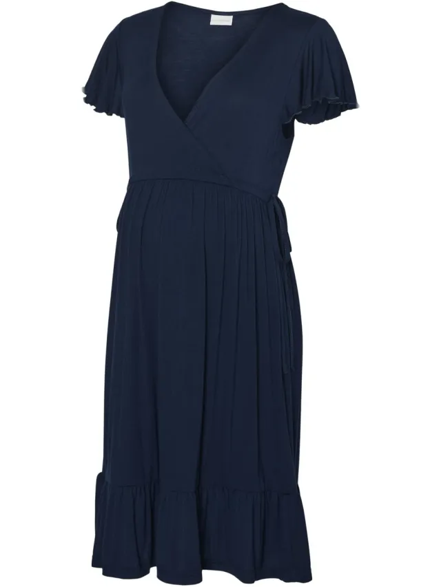 Mamalicious MLGIOVANNA TESS CAP JRS ABK DRESS 2F - Dames - Mini jurken Pageant Blue