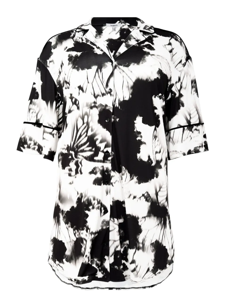 Yoek Blouse-jurk HANNELORE | Zwart, foto 4