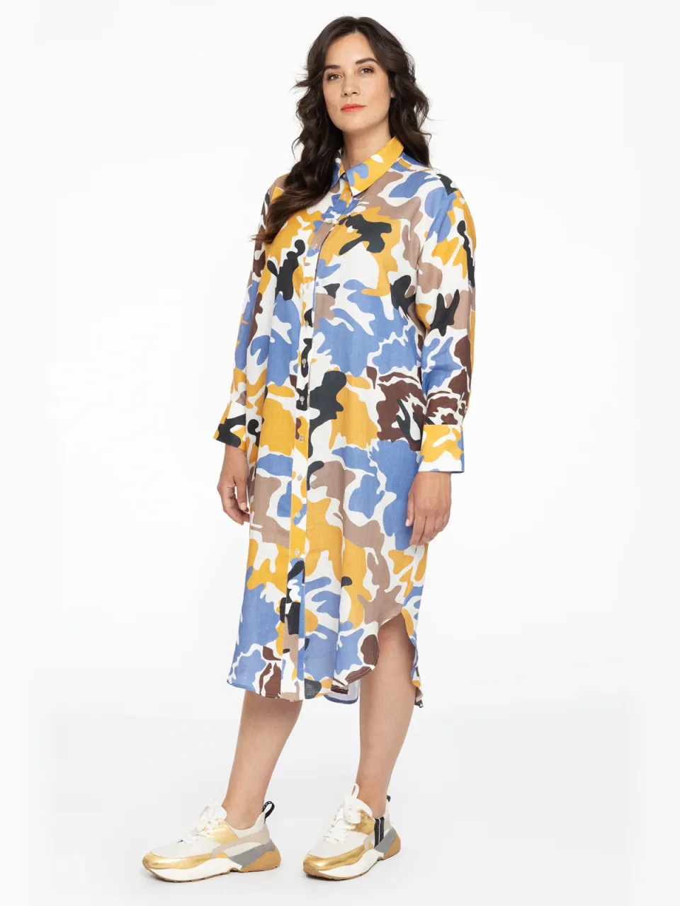 Yoek Nadia blousejurk oker, foto 2