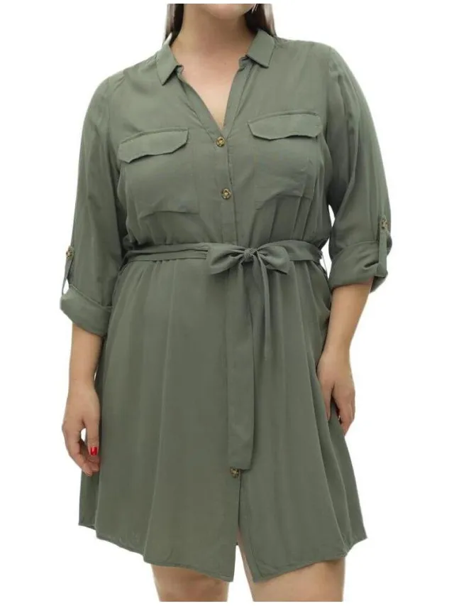Vero Moda Jurk Vero Moda Vmbumpy Groen