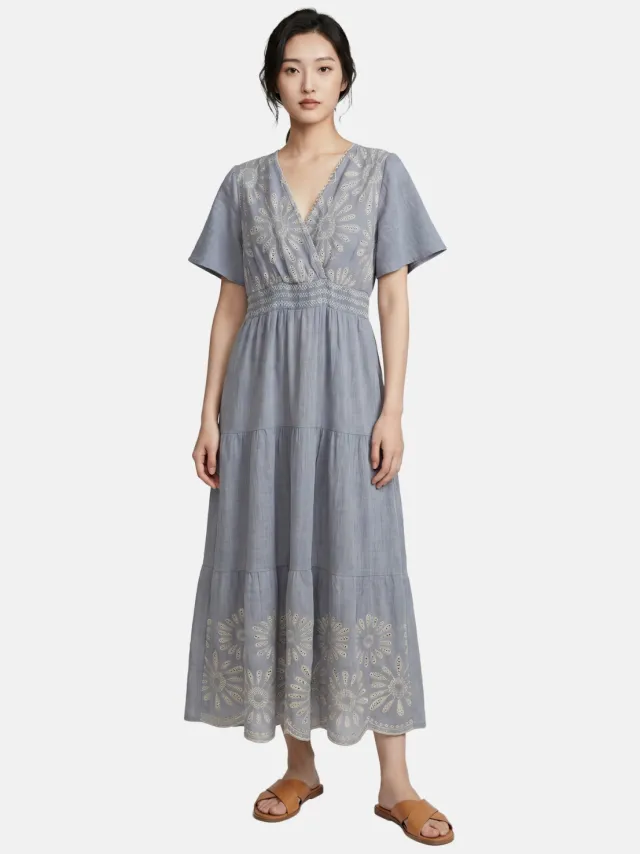 Roberta Rossi Jurk Women Blauw