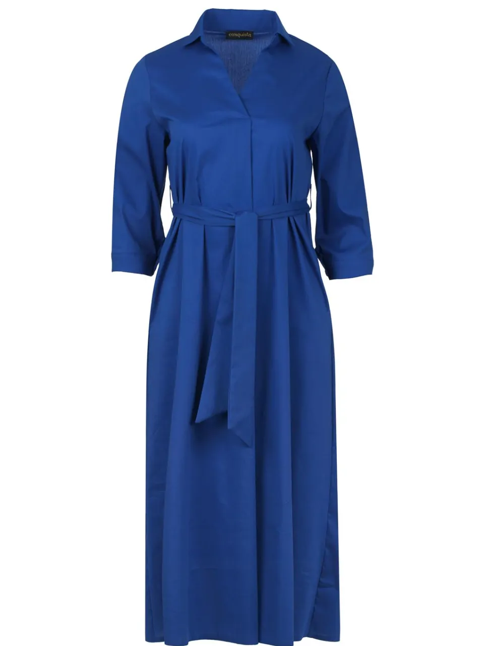 Conquista Midi Royal Blue Jurk met Riem, foto 2