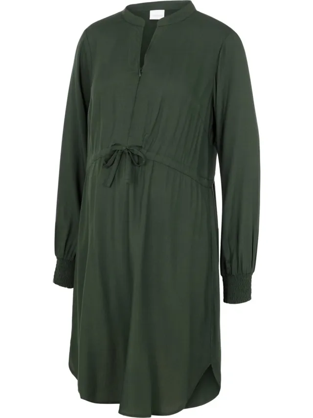 Mamalicious MAMA.LICIOUS MLZION LIA L/S WOVEN DRESS 2F A. NOOS Dames Jurk Duffel Bag
