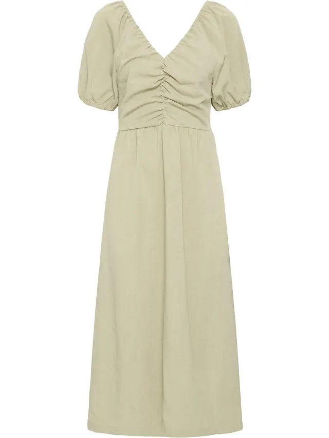 Ichi IHFAMILA DR - Dames - Midi jurken EUCALYPTUS