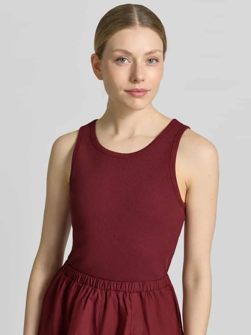 S.Oliver Fit-and-flare vrijetijdsjurk van puur katoen bordeaux, foto 4