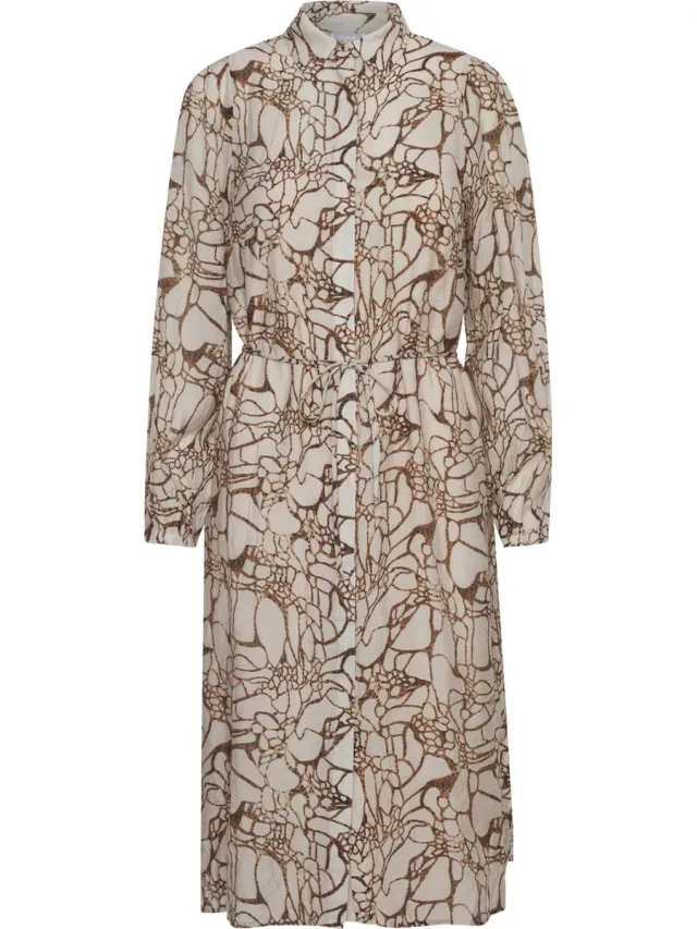 Fransa FRLUC DR 1 Dames Jurk Toffee mix