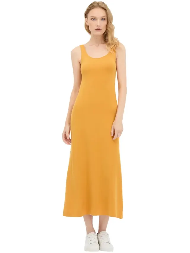 Ragwear Mouwloze damesjurk Ragwear Liassa dusty yellow