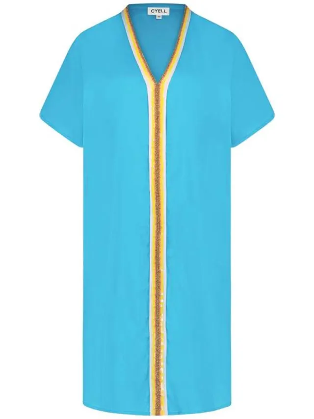 Cyell aqua jurk blauw