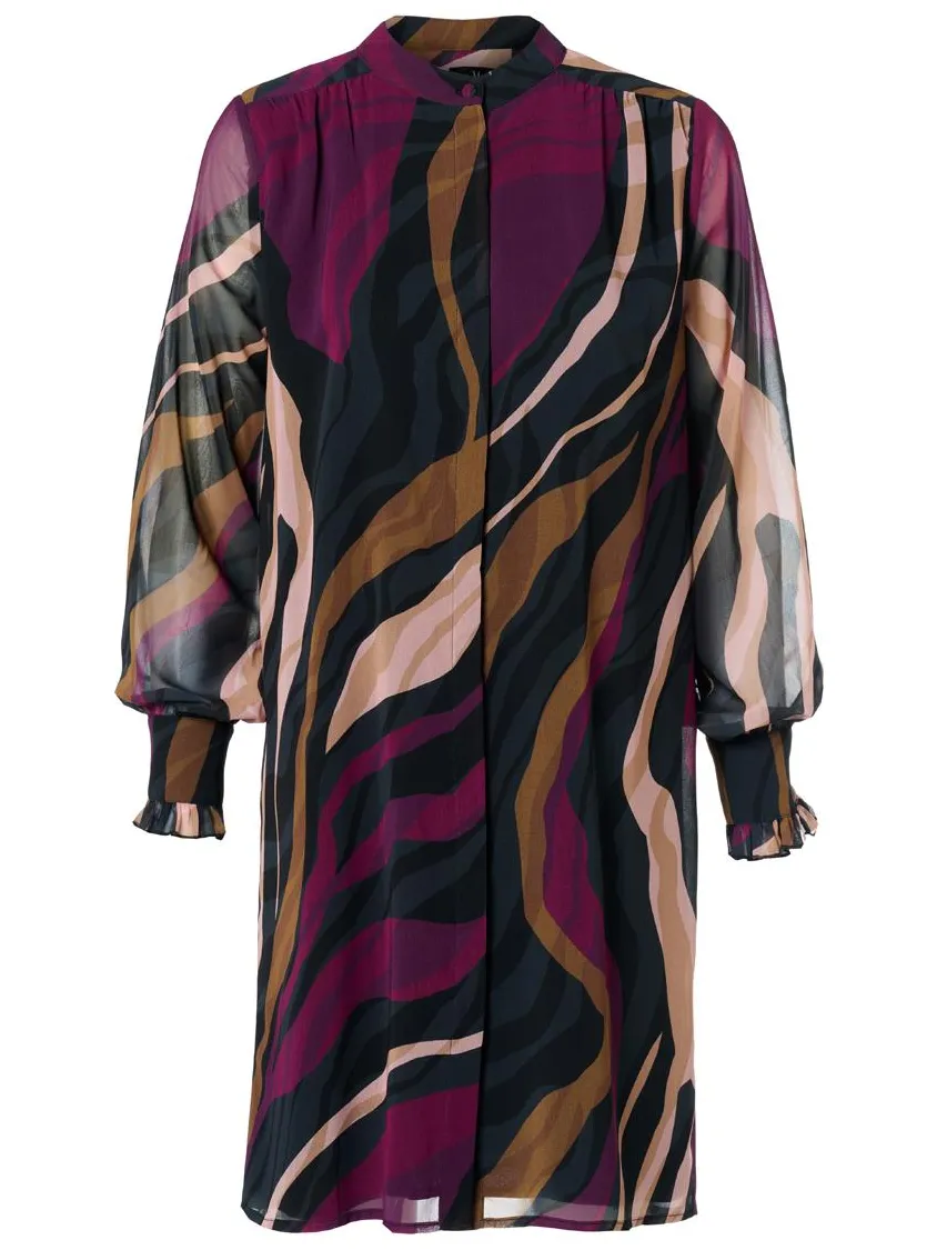 Mart Visser Ashley Print Tuniek Dark Berry donkerrood, foto 2