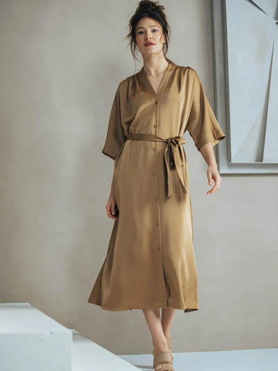 LabeL DOT blousejurk camel