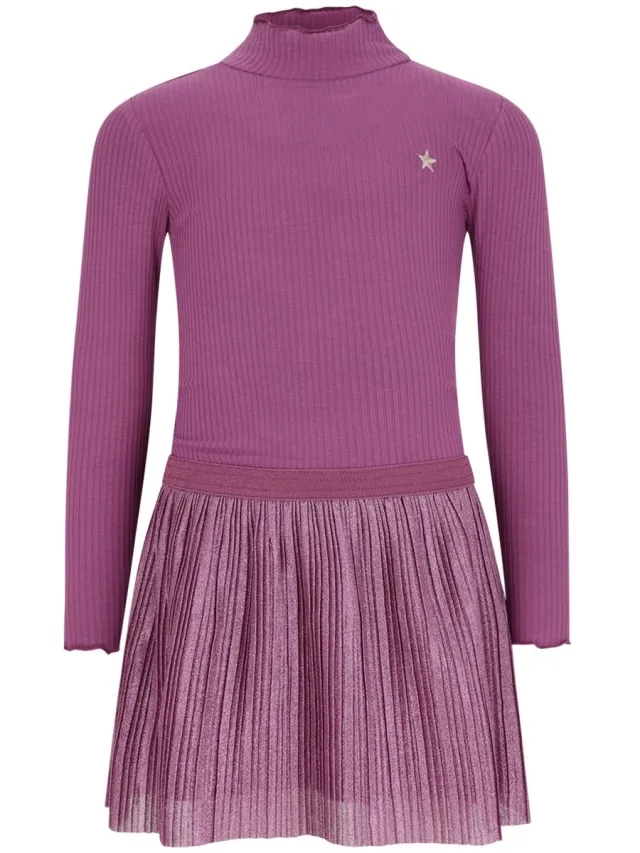 Like Flo F608-5808 Meisjes Jurk Purple mauve