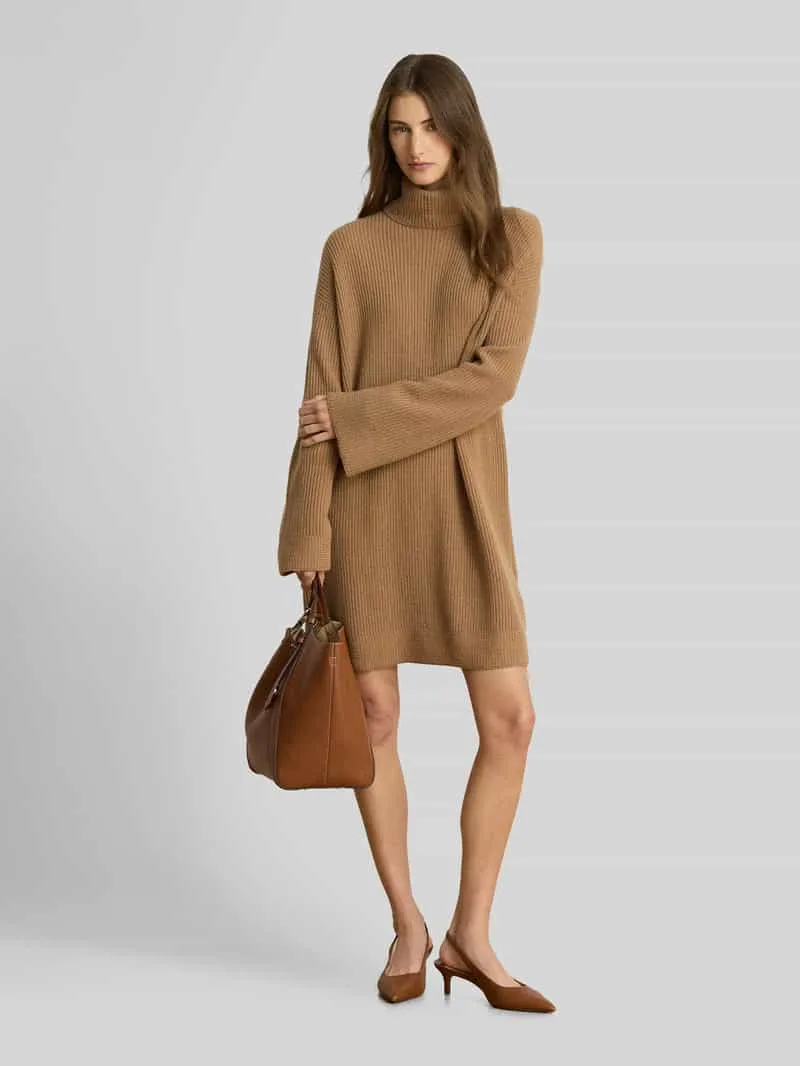 Lauren Ralph Lauren regular fit tricotjurk van mix van wol en kasjmier model 'AREENA' camel, foto 3