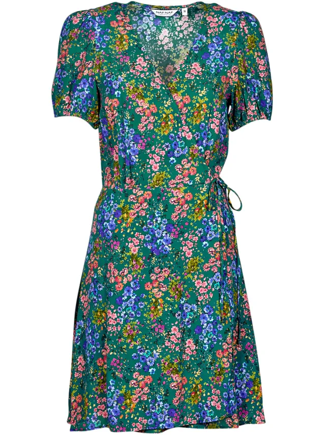 Naf Naf Korte Jurk Naf Naf KPRAIRIE Multicolour