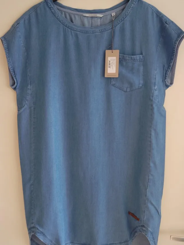 Moscow Indigo Woven Dress van Moscow - Faded Indigo