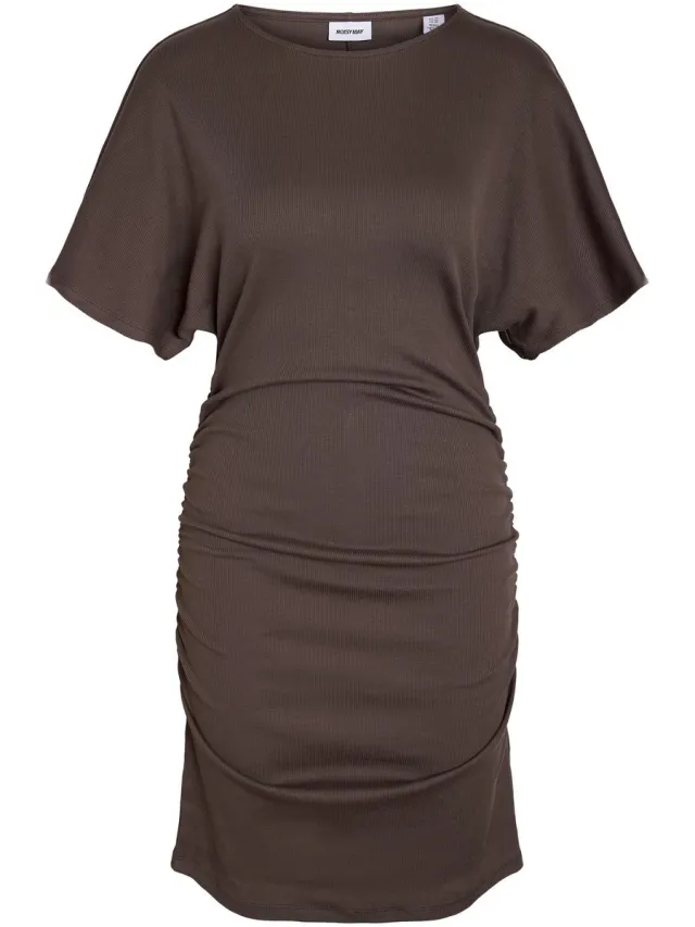 Noisy May midi-jurk NMABBI Chocolate Brown2
