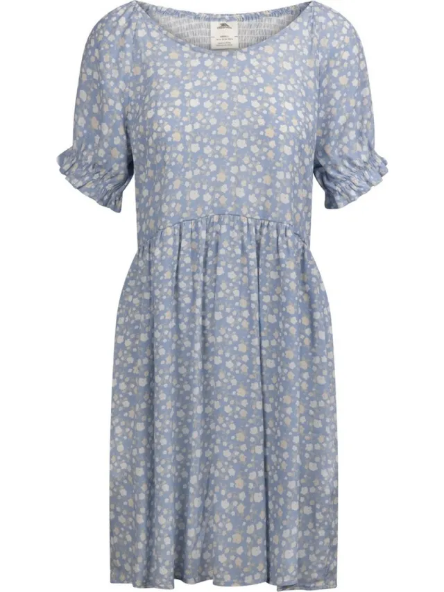 Trespass damesjurk Margaret Casual Dress Cool Blue Print