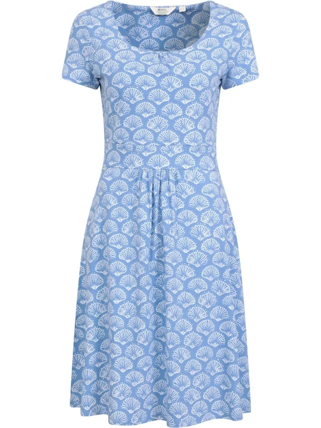 Mountain Warehouse Dames/Dames Orchidee Zeeschelpen UV-bescherming Midi Dress (Lichtblauw)