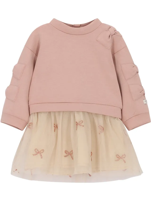 Le Chic SABY bows & bows combi dress - Victorian Pink