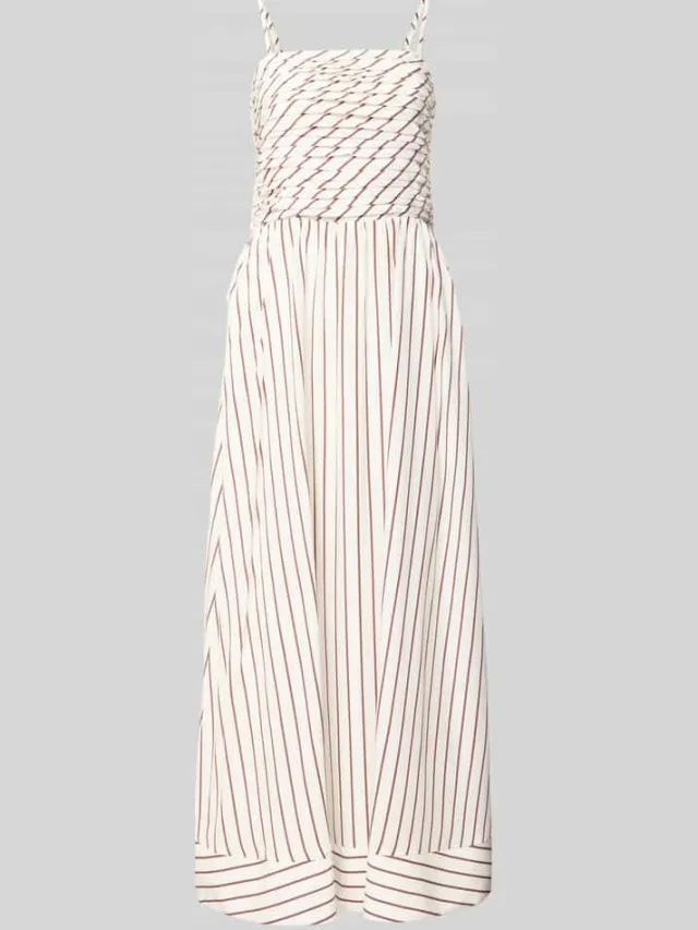 Forever New Midi-jurk van lyocellmix met linnenaandeel model 'Tanya' Offwhite