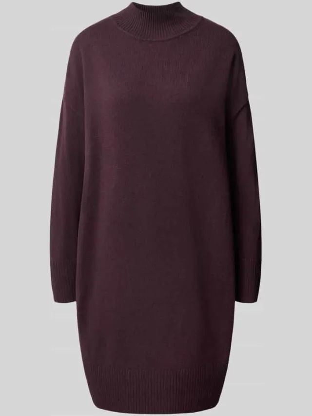 Comma relaxed fit tricotjurk van katoenmix model 'OKTOBER' bordeaux